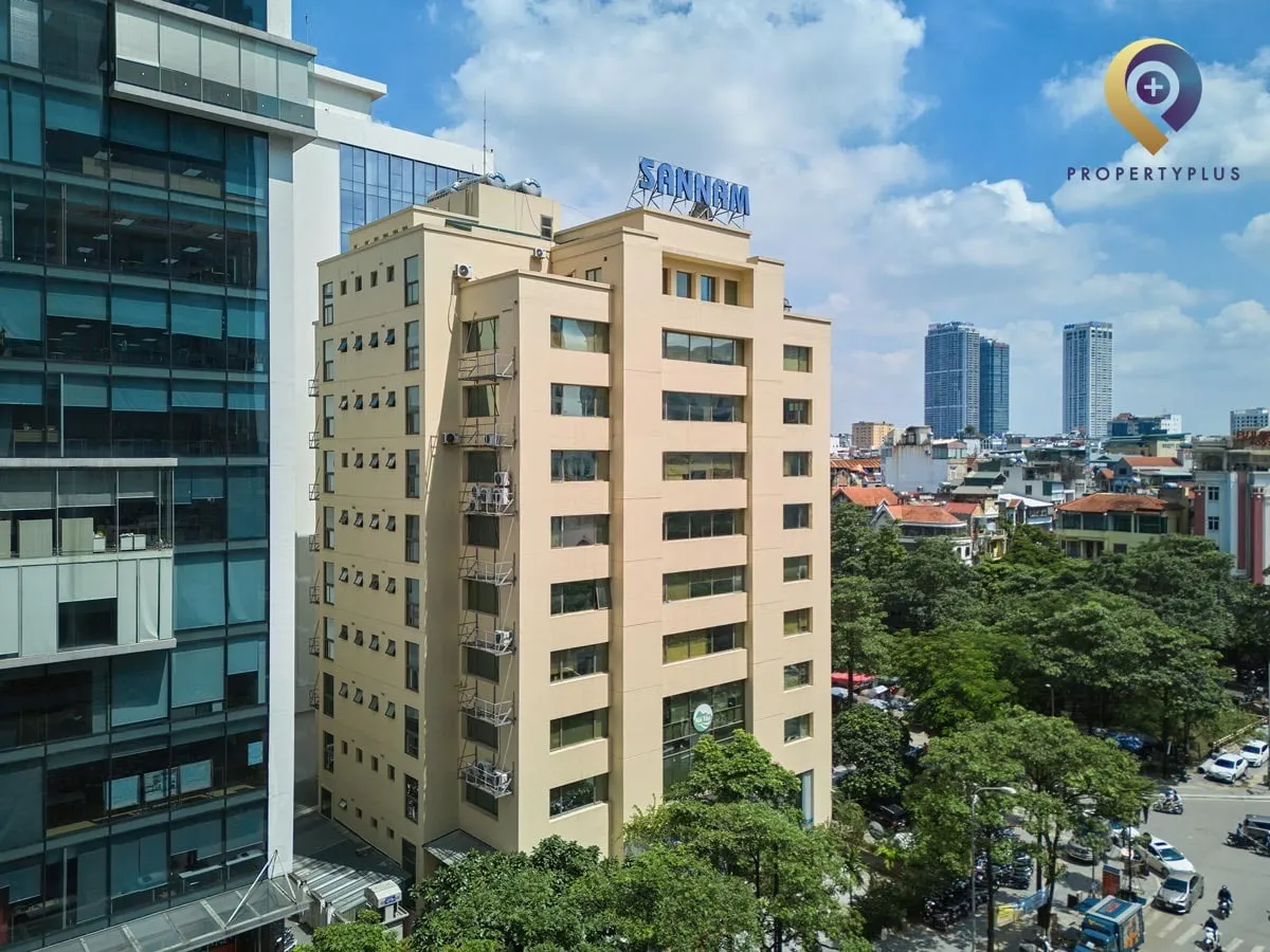 Toàn cảnh tòa nhà San Nam Building nhìn từ trên cao